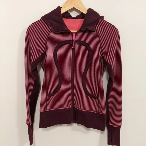 Lululemon Scuba Hoodie *Stretch Lined Hood Hyper Stripe Printed